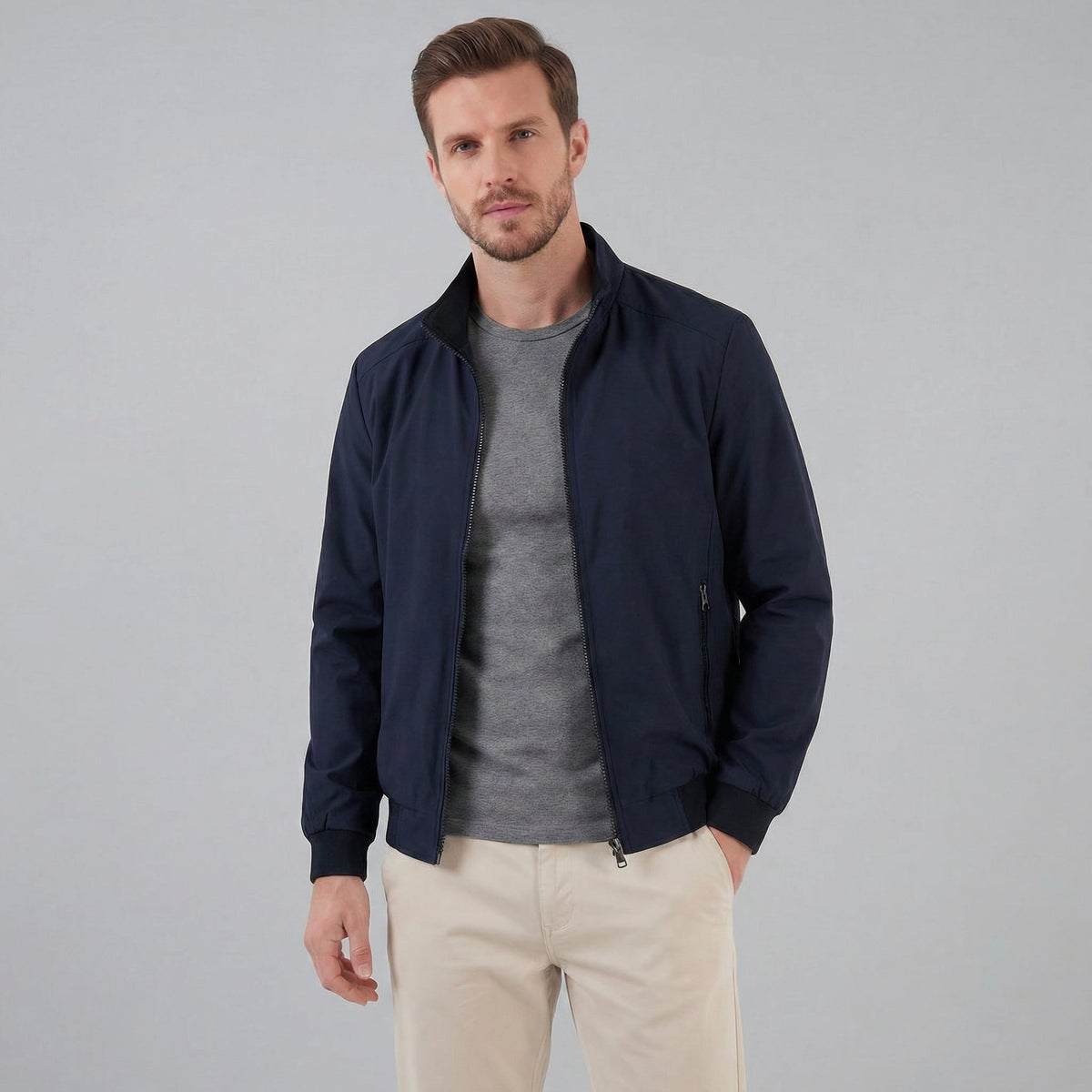 Hancock Funnel Neck Zip Jacket