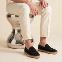 Milburn Suede Espadrille Loafers
