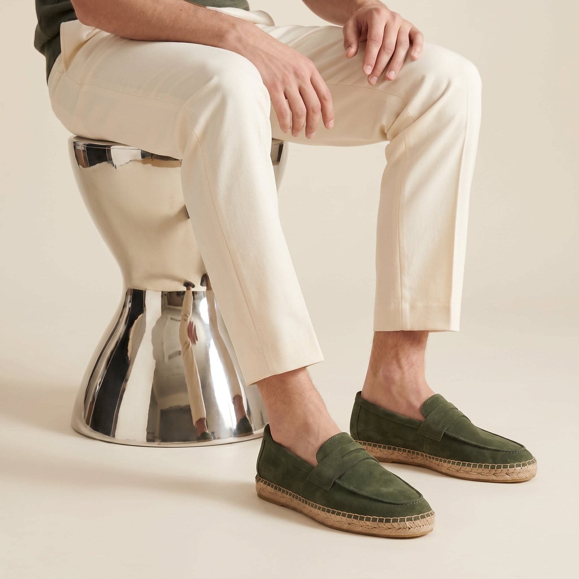 Milburn Suede Espadrille Loafers