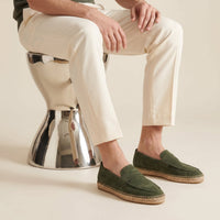 Milburn Suede Espadrille Loafers