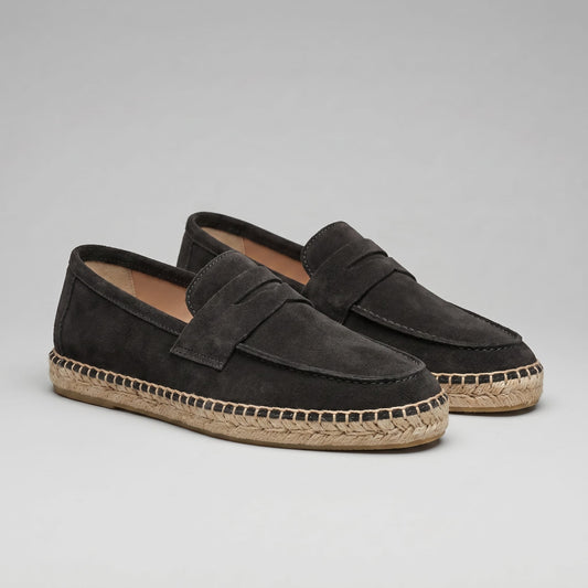 Milford Suede Espadrille Penny Loafers_1