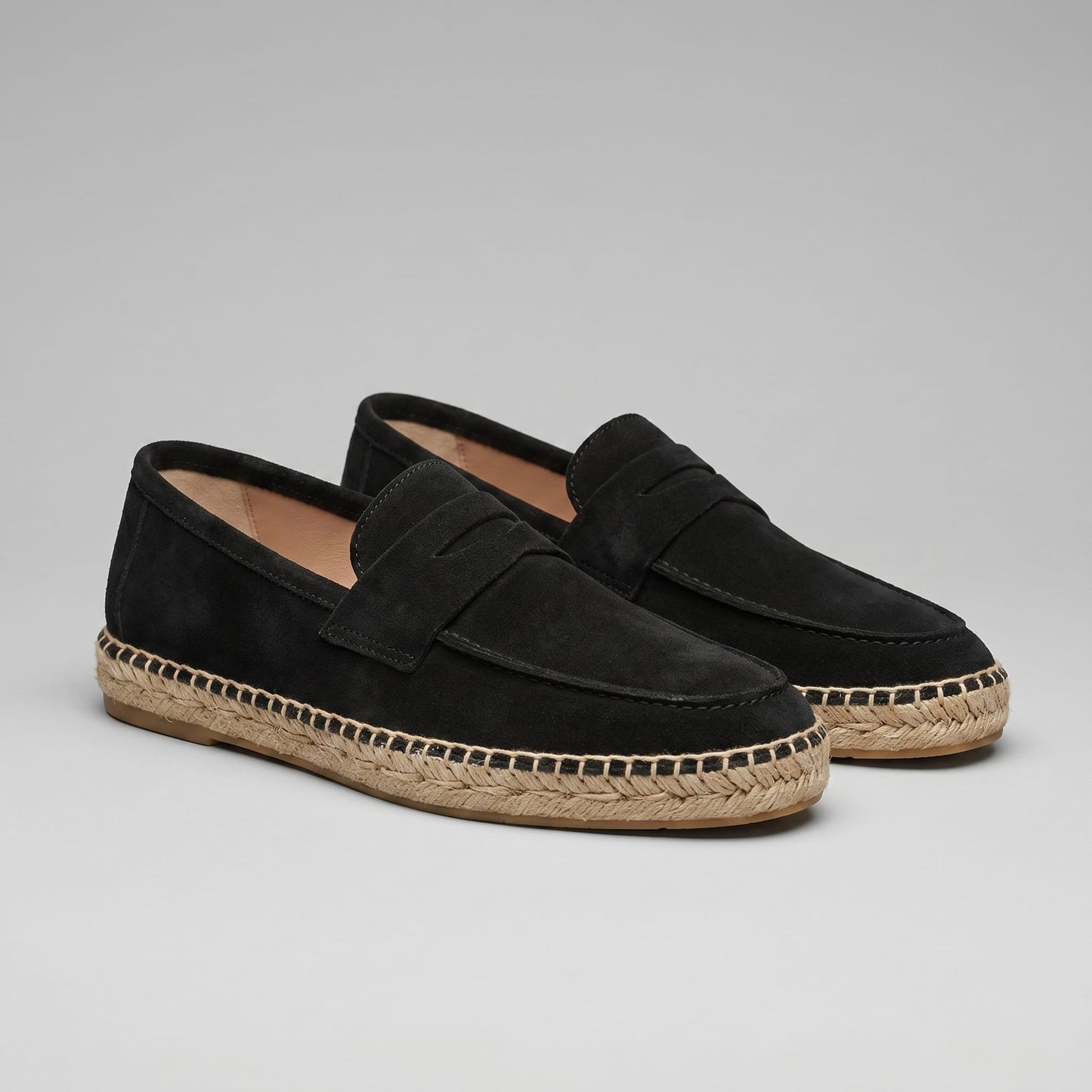 Milford Suede Espadrille Penny Loafers_12