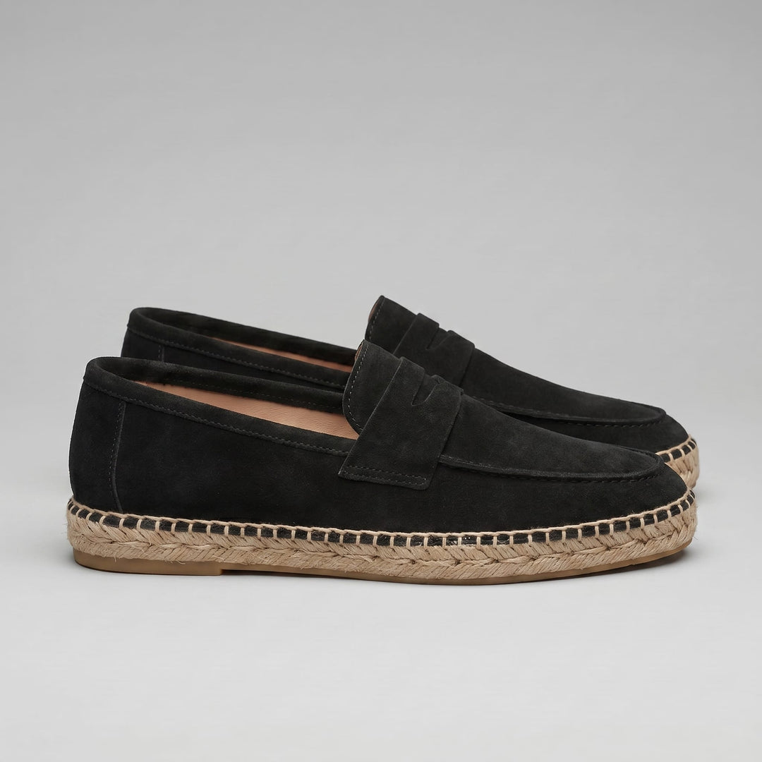 Milford Suede Espadrille Penny Loafers
