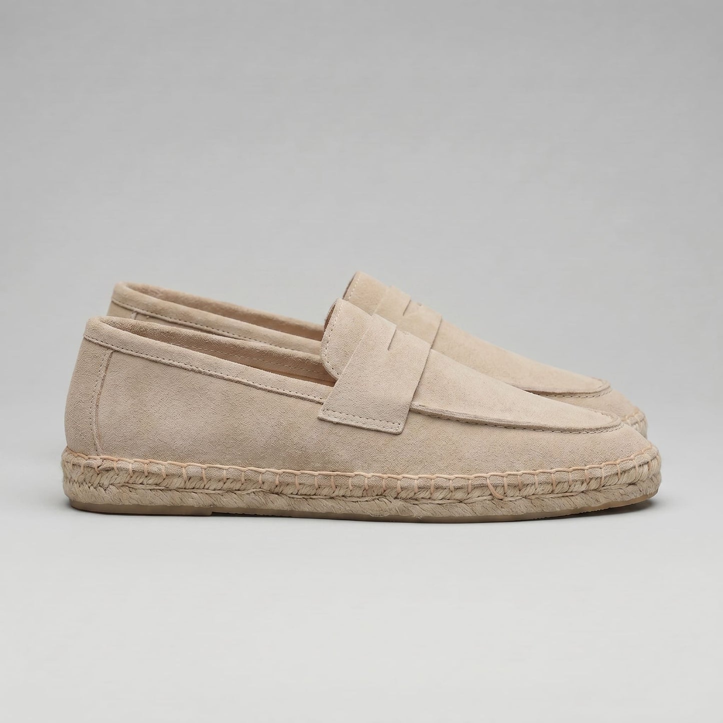 Milford Suede Espadrille Penny Loafers_18