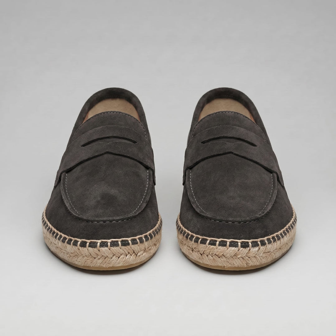 Milford Suede Espadrille Penny Loafers