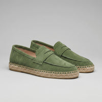 Milford Suede Espadrille Penny Loafers