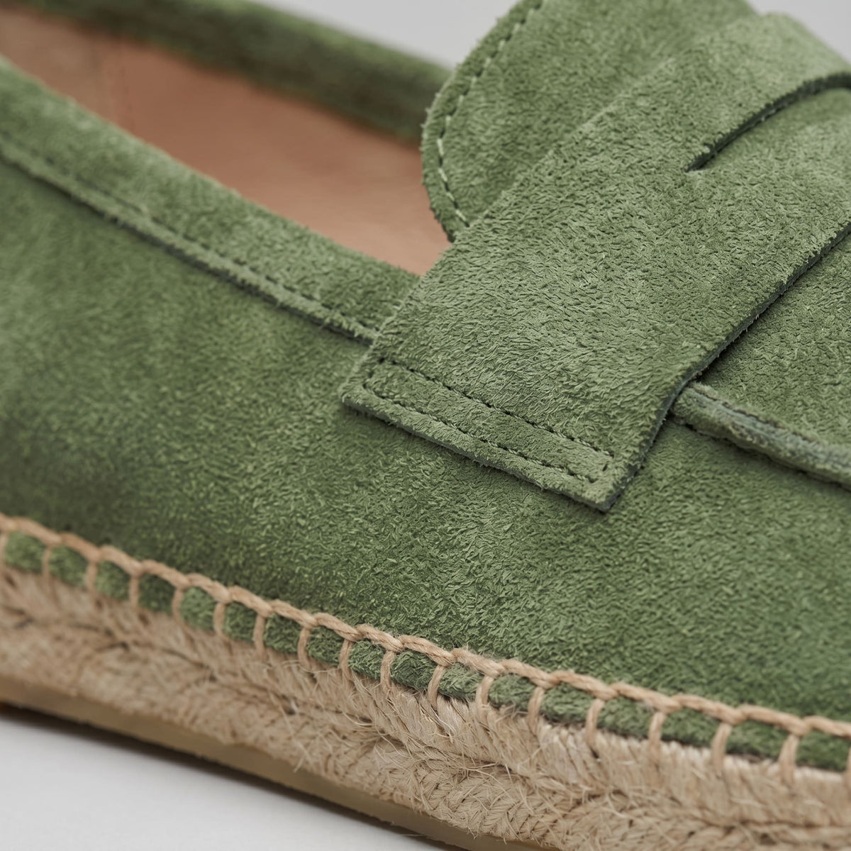Milford Suede Espadrille Penny Loafers