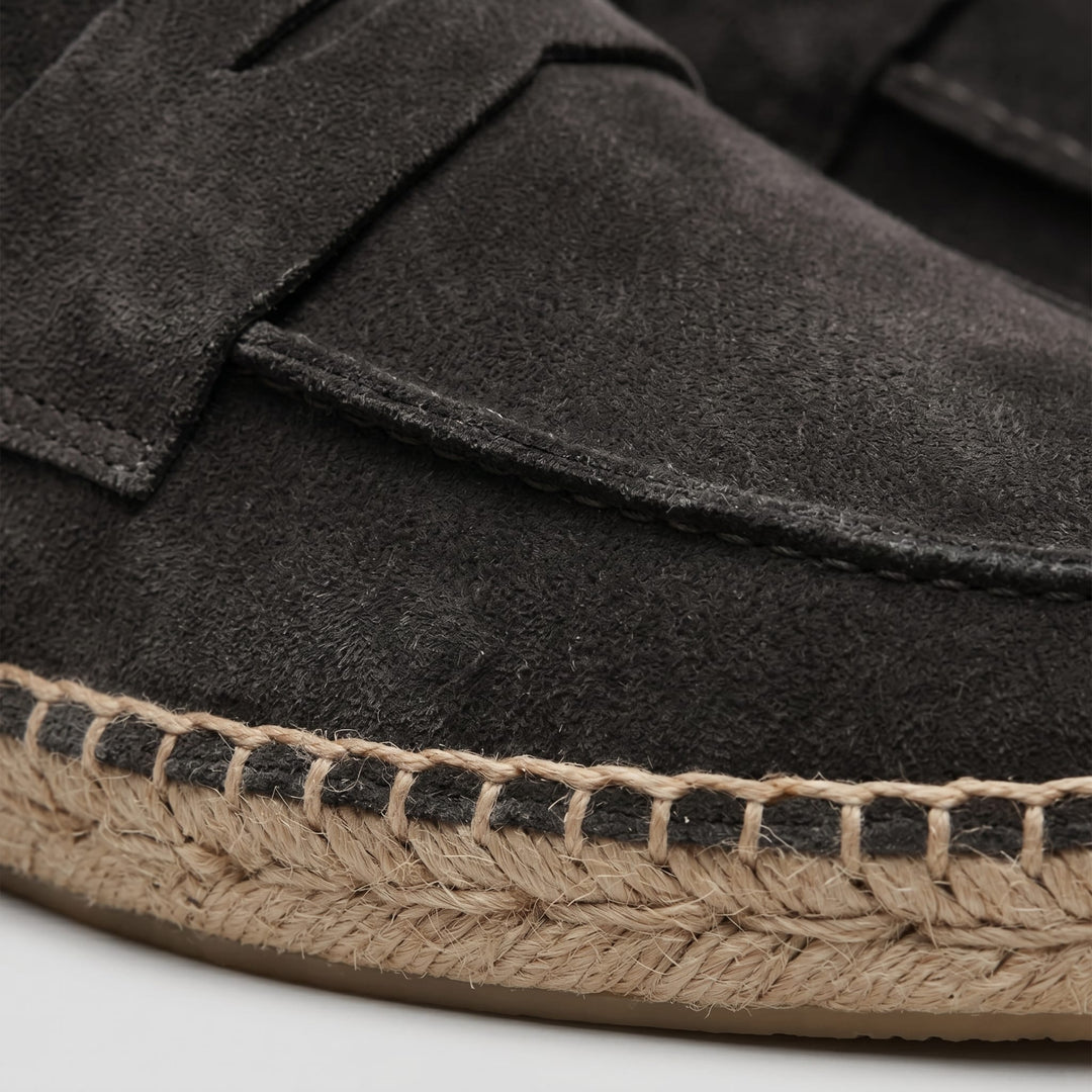 Milford Suede Espadrille Penny Loafers