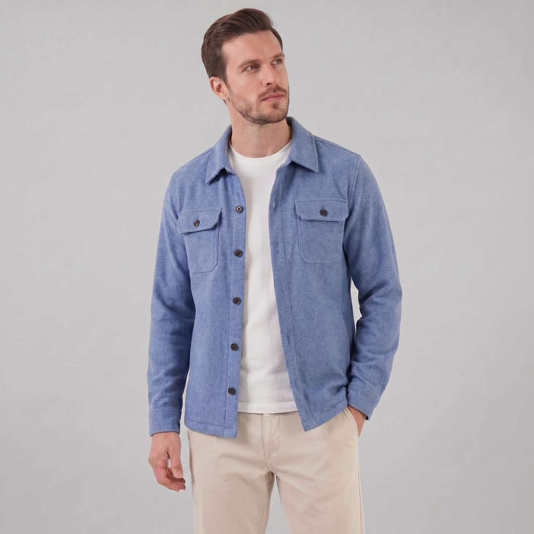Hanley Textured Fleece Overshirt