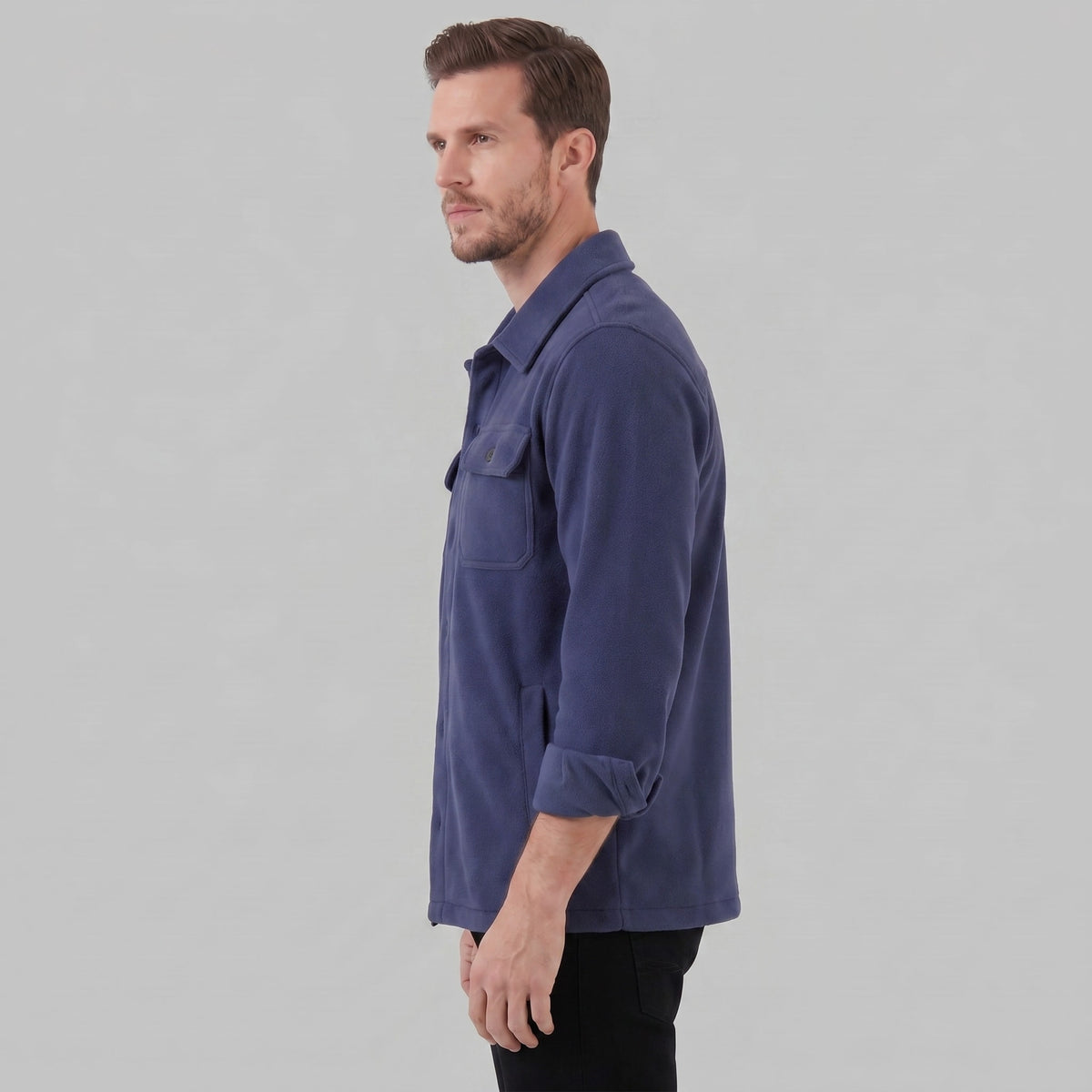 Hanley Textured Fleece Overshirt