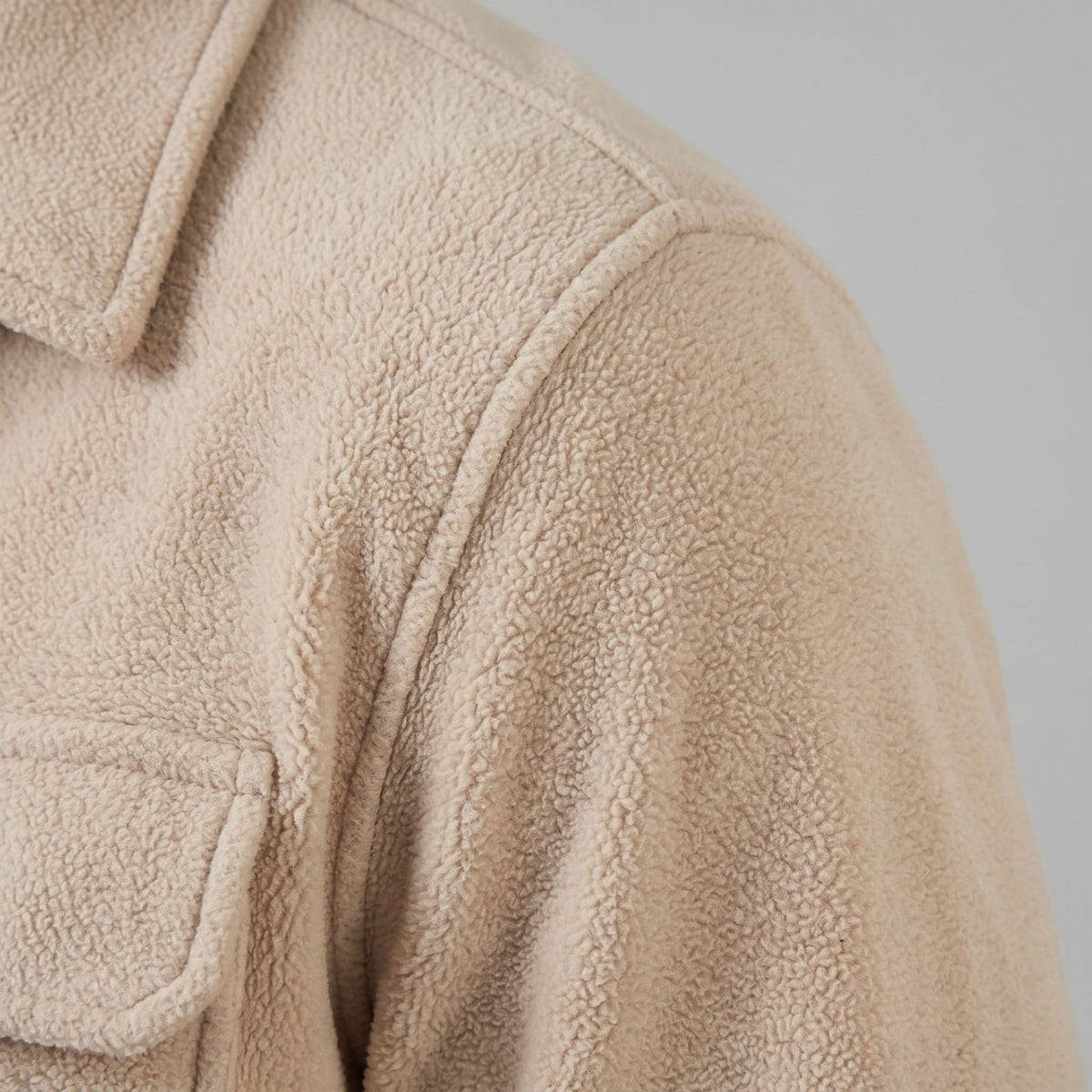 Hanley Textured Fleece Overshirt