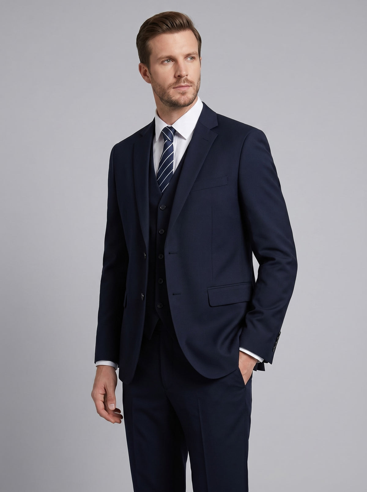 Brennan Three Piece Wedding Suit