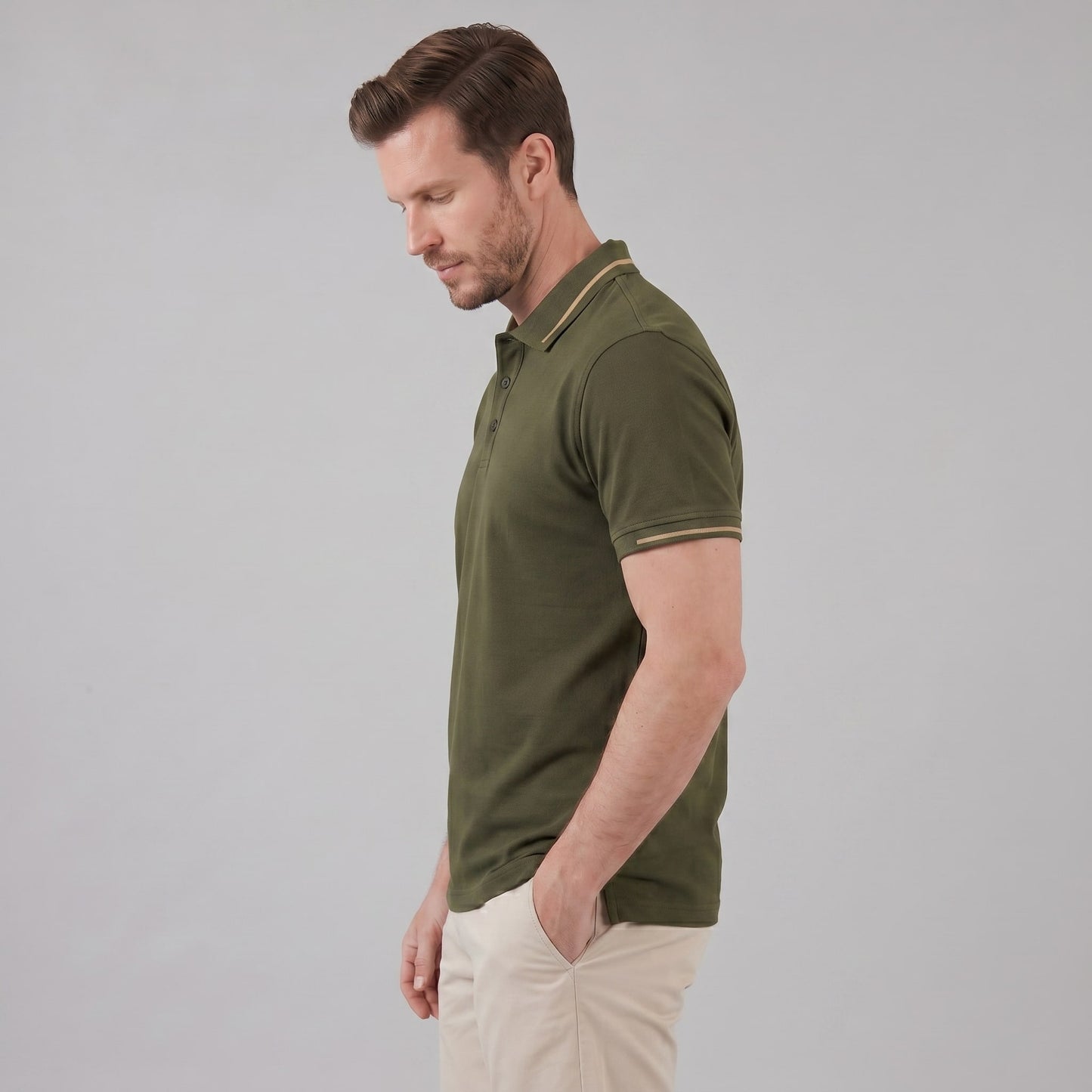 Rhodes Contrast Tipped Pique Polo Shirt_2