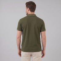 Rhodes Contrast Tipped Pique Polo Shirt