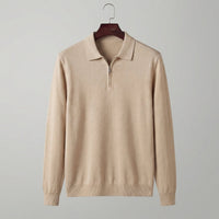 Percy Half Zip Long Sleeve Polo Shirt