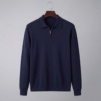Percy Half Zip Long Sleeve Polo Shirt