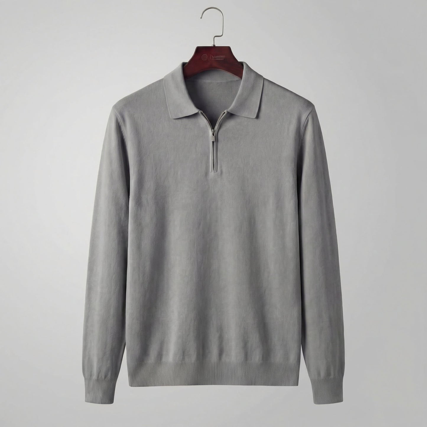 Percy Half Zip Long Sleeve Polo Shirt_8
