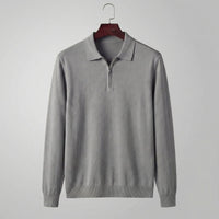 Percy Half Zip Long Sleeve Polo Shirt
