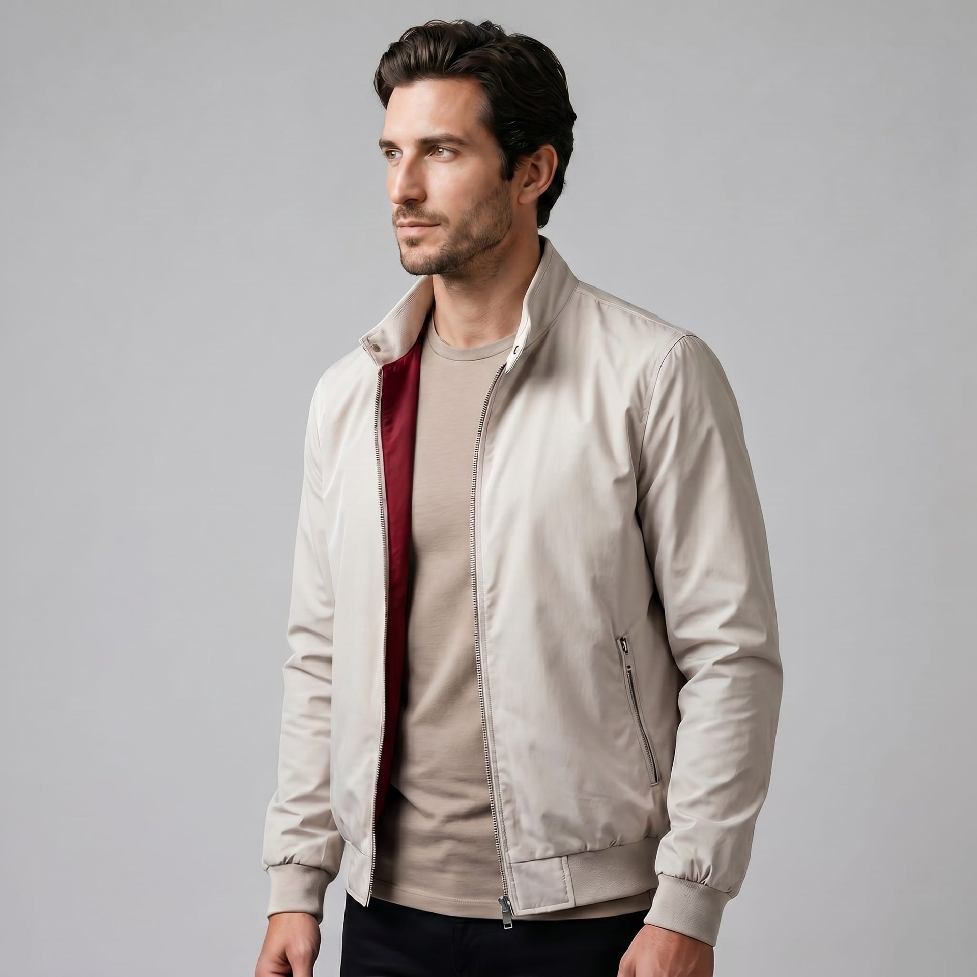 Hanson Slim Fit Bomber Jacket