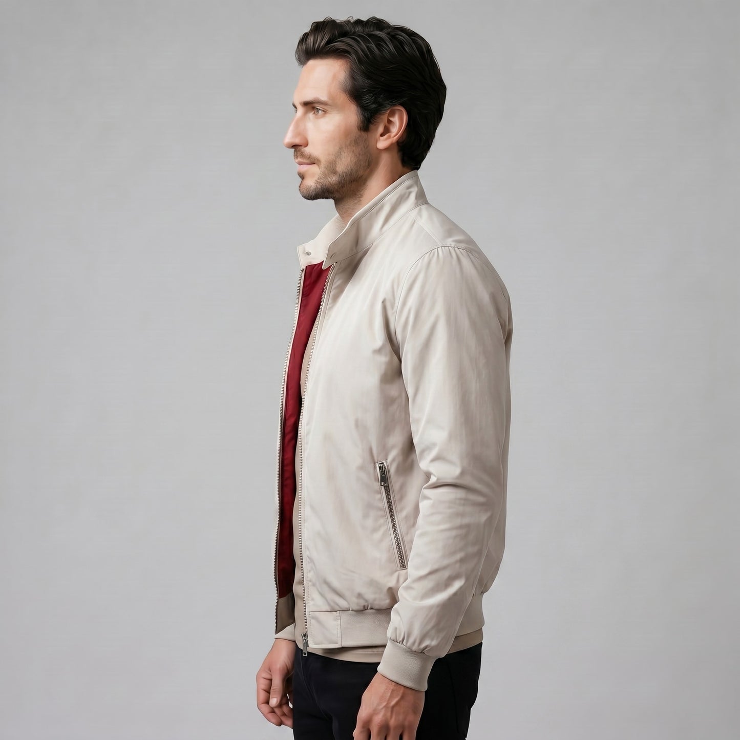 Hanson Slim Fit Bomber Jacket_13