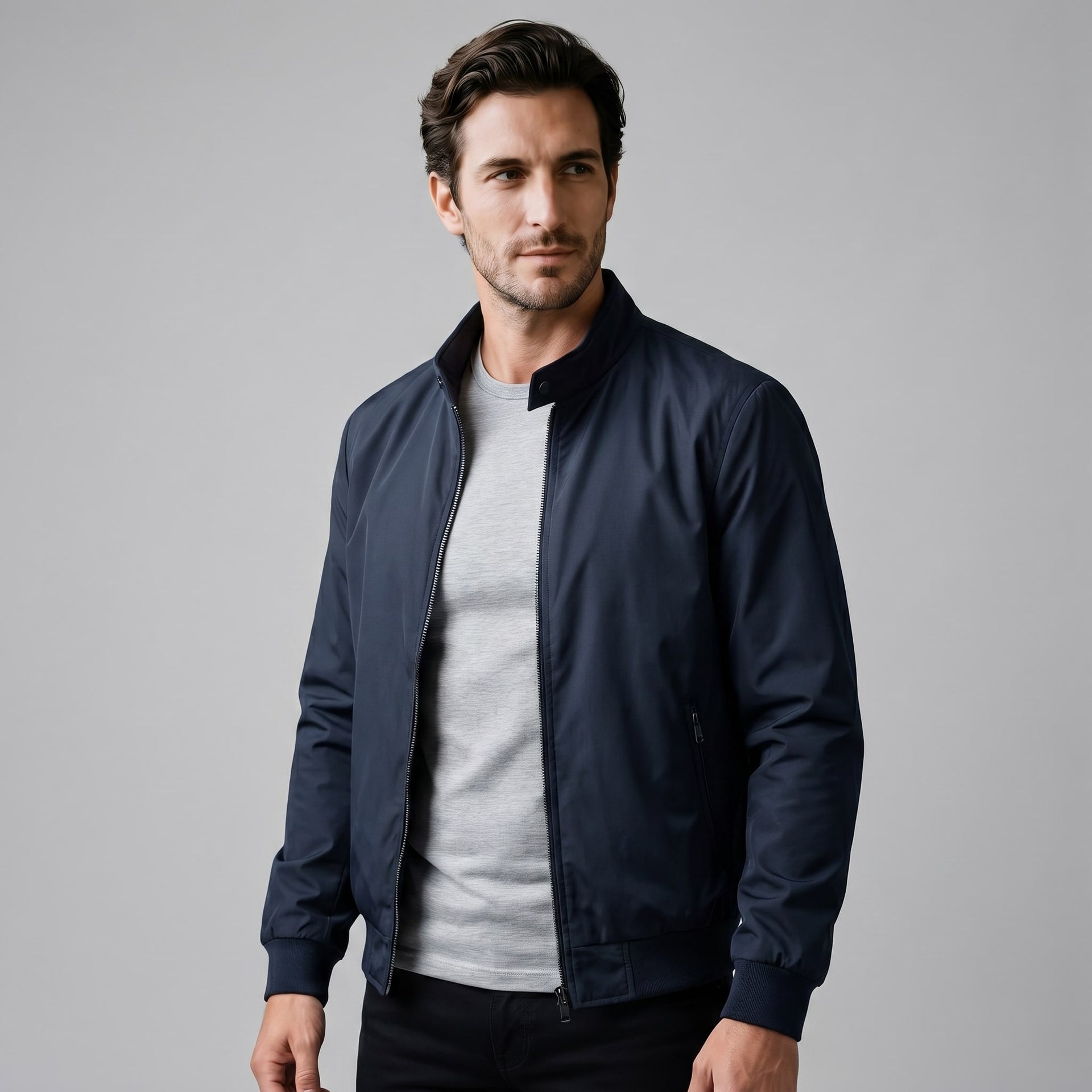 Hanson Slim Fit Bomber Jacket