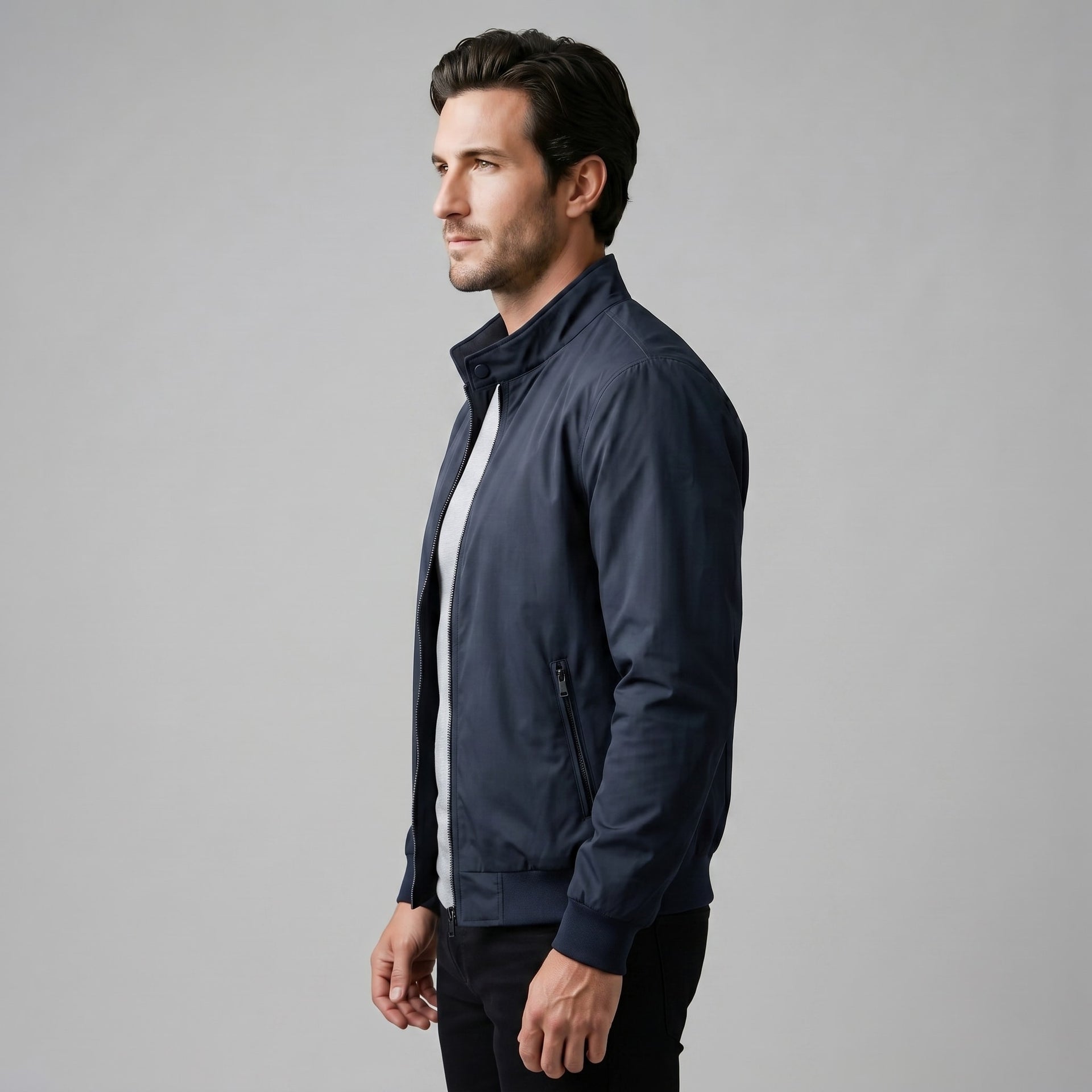 Hanson Slim Fit Bomber Jacket