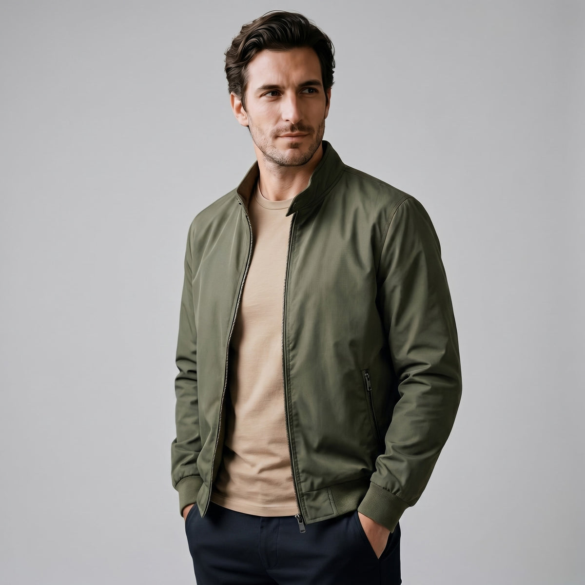 Hanson Slim Fit Bomber Jacket_6