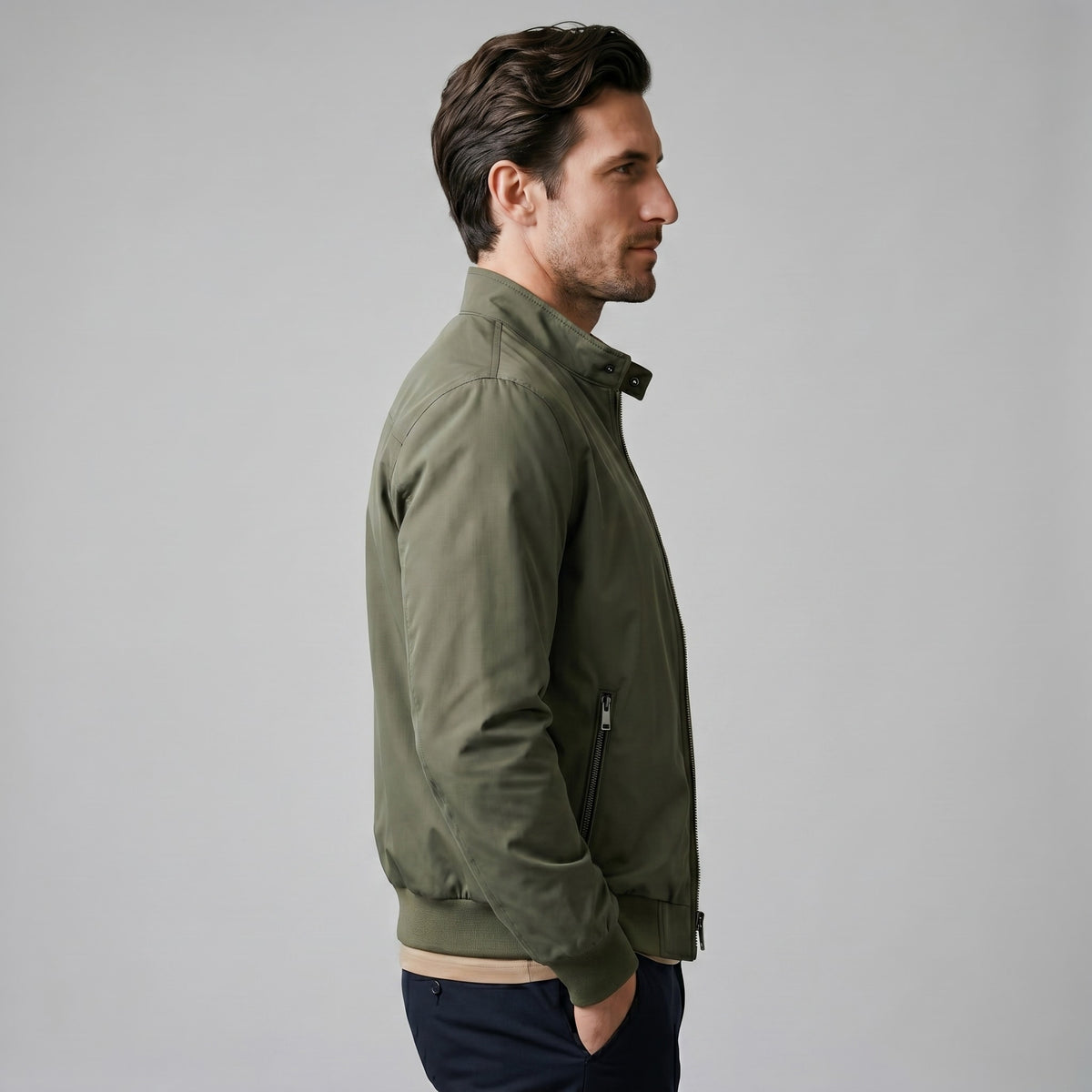 Hanson Slim Fit Bomber Jacket