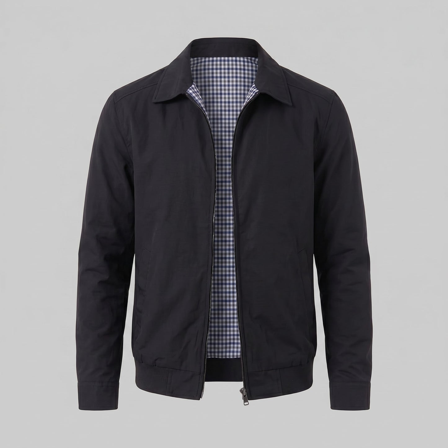 Harding Check Lined Harrington Jacket_10