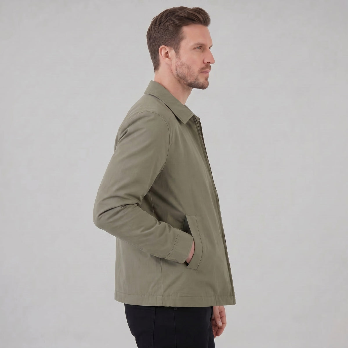 Harding Check Lined Harrington Jacket