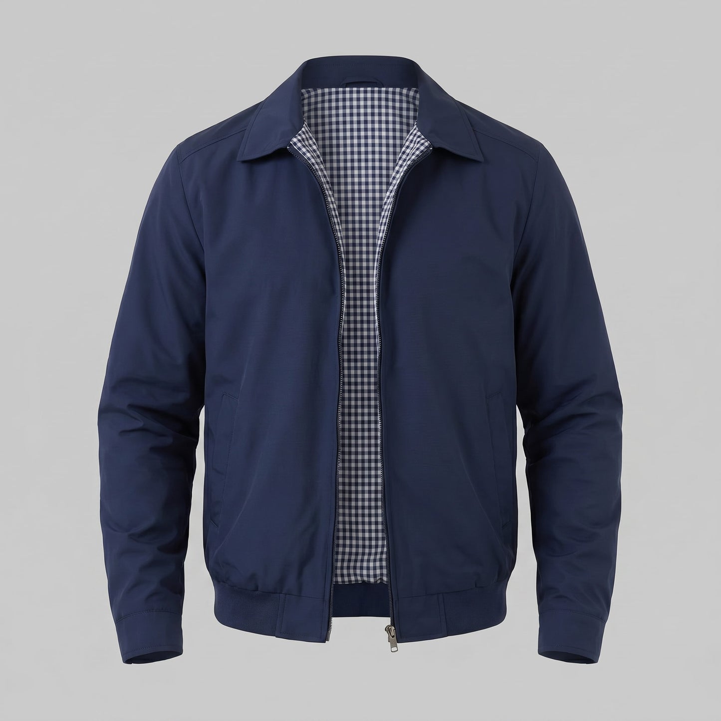 Harding Check Lined Harrington Jacket_5