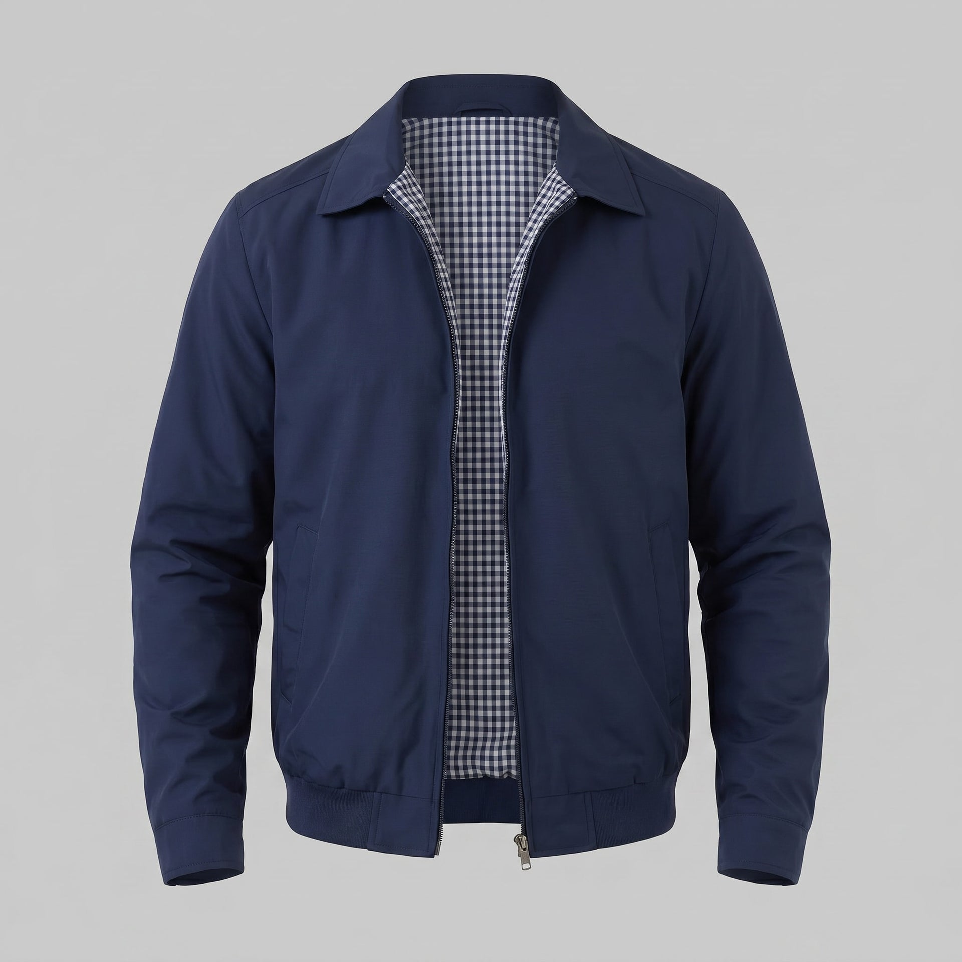 Harding Check Lined Harrington Jacket