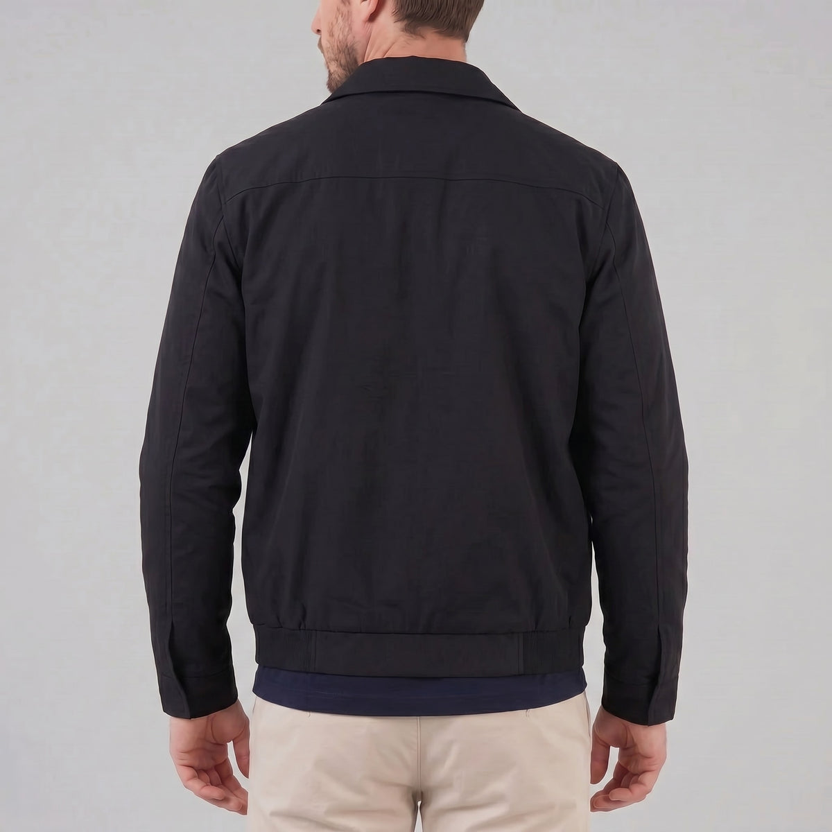 Harding Check Lined Harrington Jacket_8