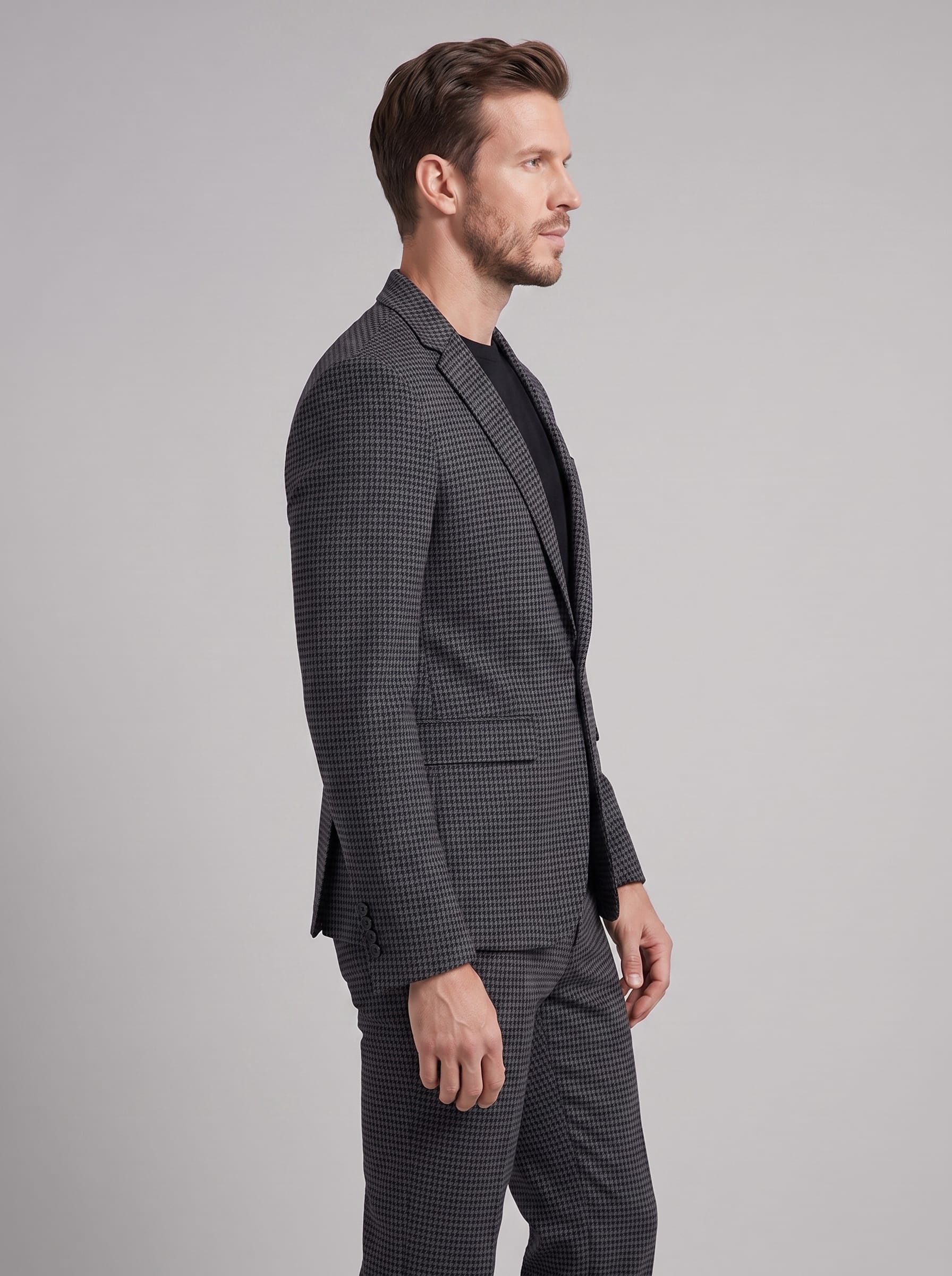 Hastings Houndstooth Tailored Suit