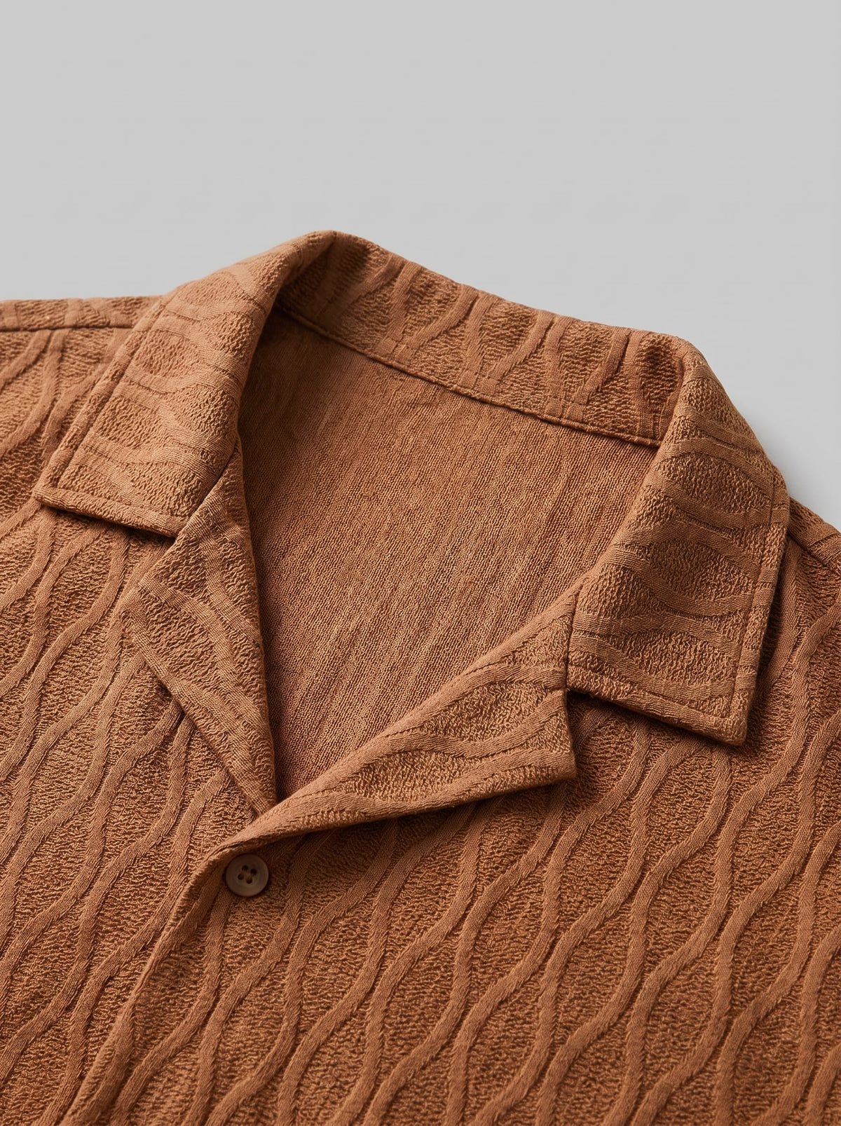 Briggs Textured Camp Collar Shirt and Shorts Set_14