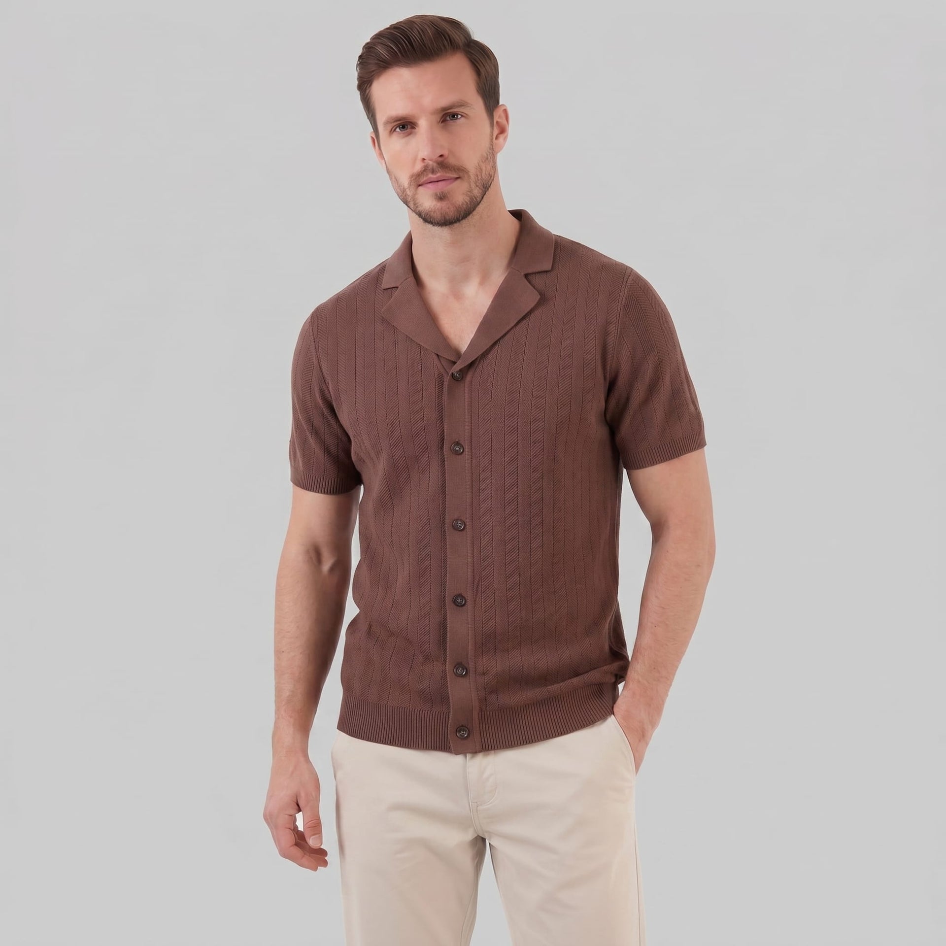 Jonah Knit Camp Collar Shirt