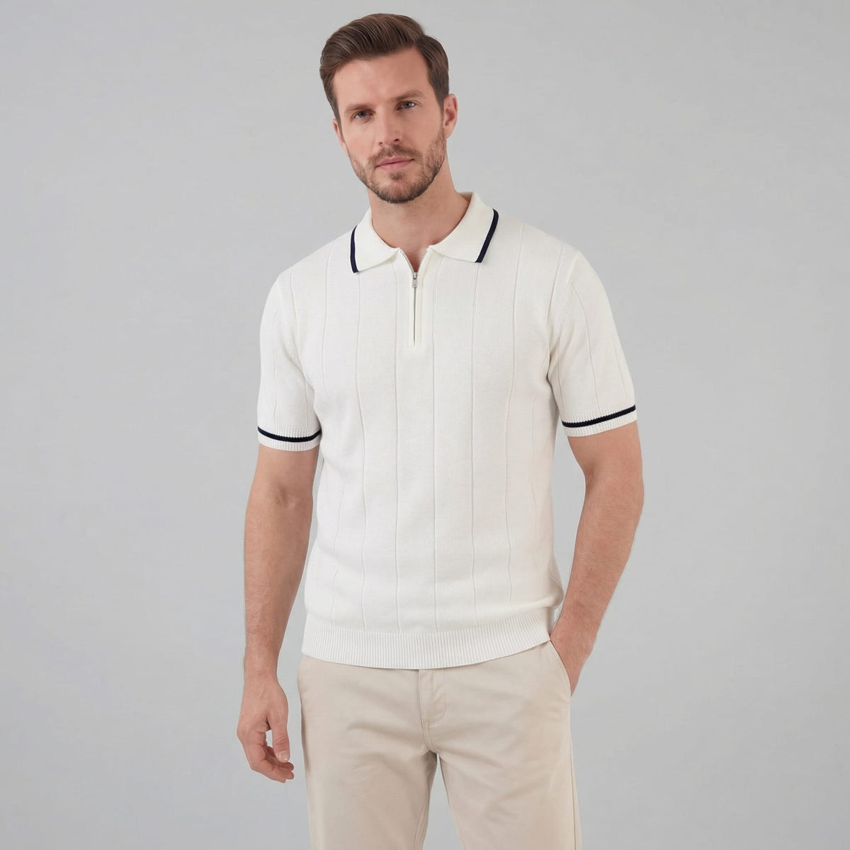 Riley Quarter Zip Knit Polo_1