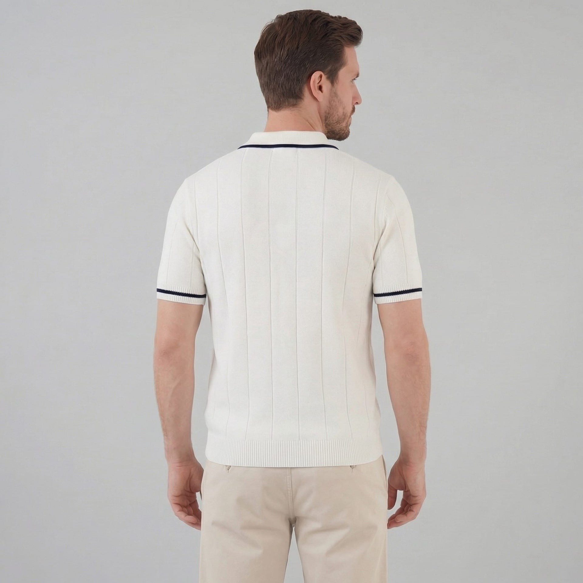 Riley Quarter Zip Knit Polo