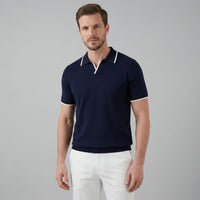 Bridger Tipped Collar Knit Polo