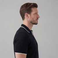 Bridger Tipped Collar Knit Polo