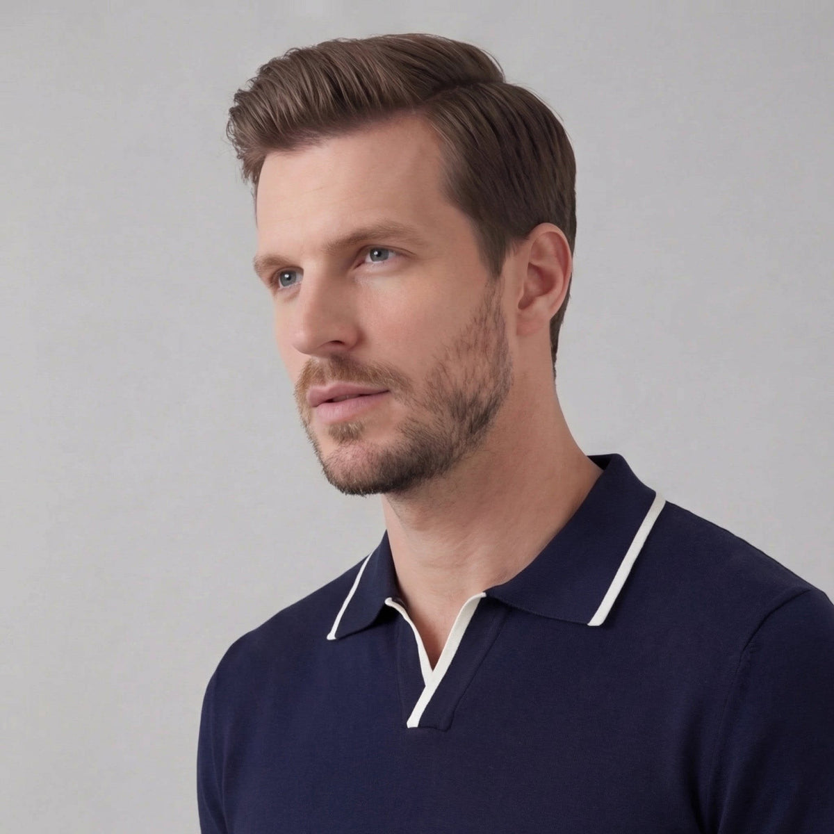 Bridger Tipped Collar Knit Polo