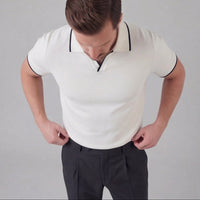 Bridger Tipped Collar Knit Polo