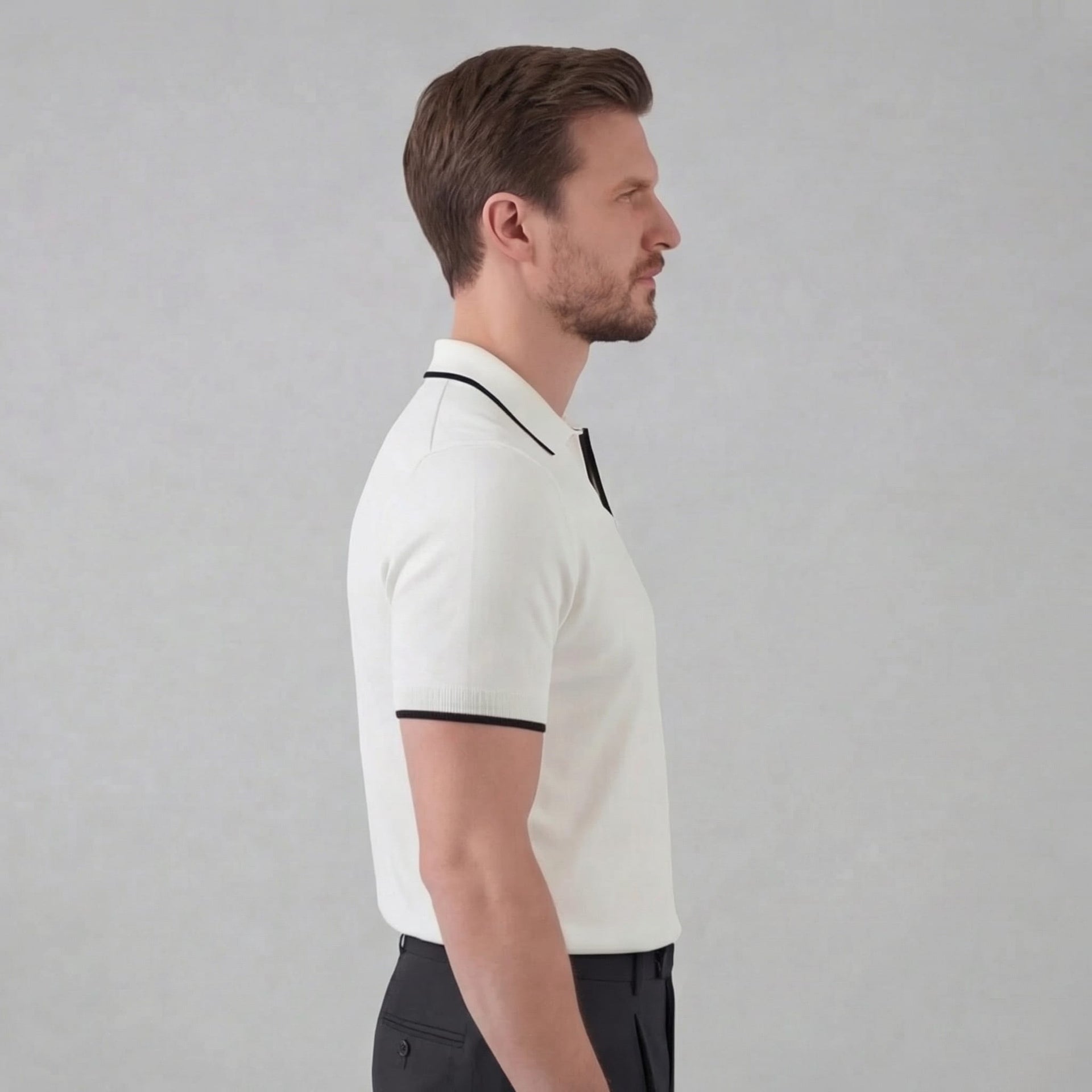 Bridger Tipped Collar Knit Polo