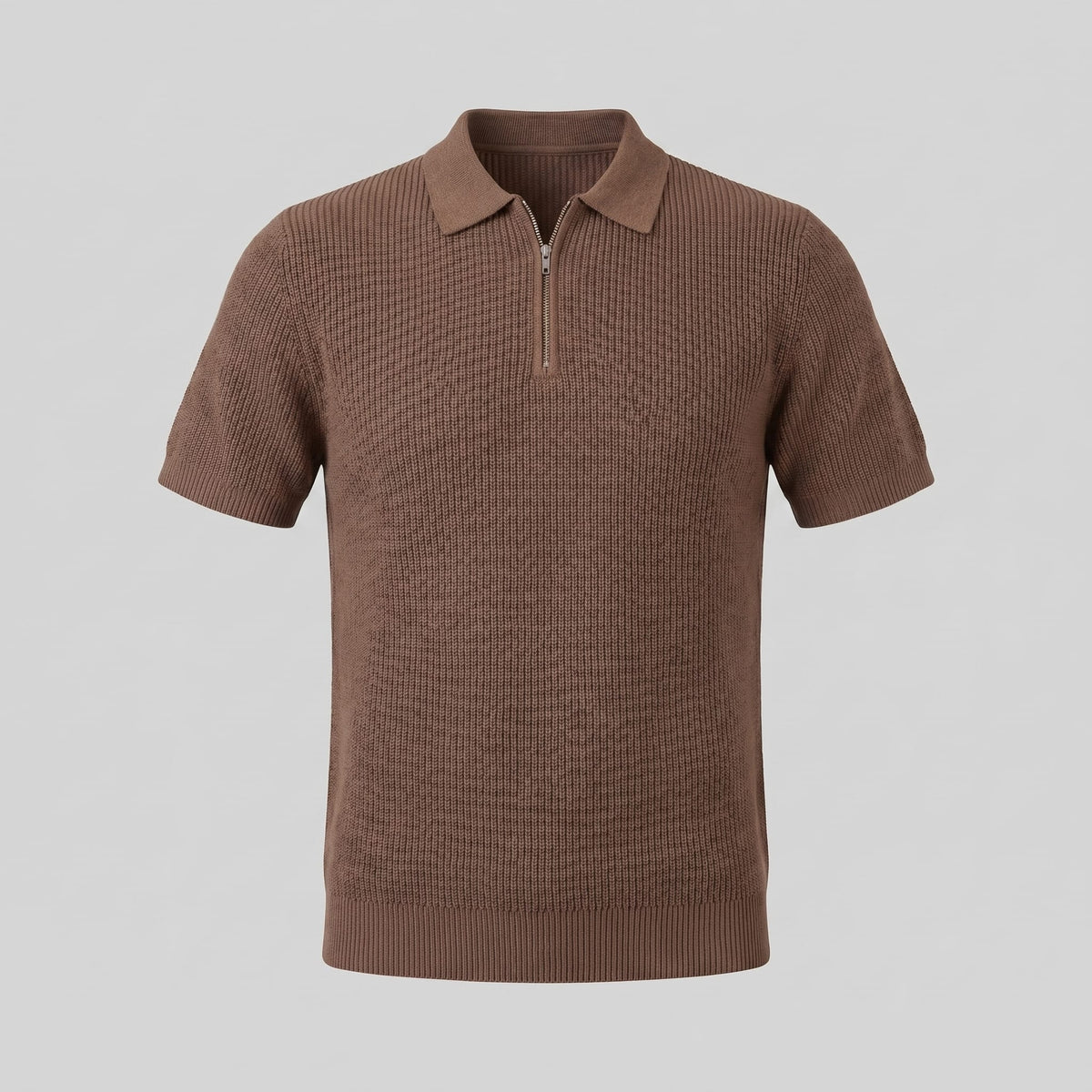 Roman Ribbed Quarter Zip Polo_10