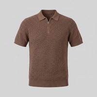 Roman Ribbed Quarter Zip Polo