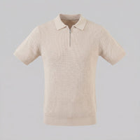 Roman Ribbed Quarter Zip Polo