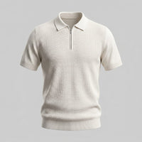 Roman Ribbed Quarter Zip Polo