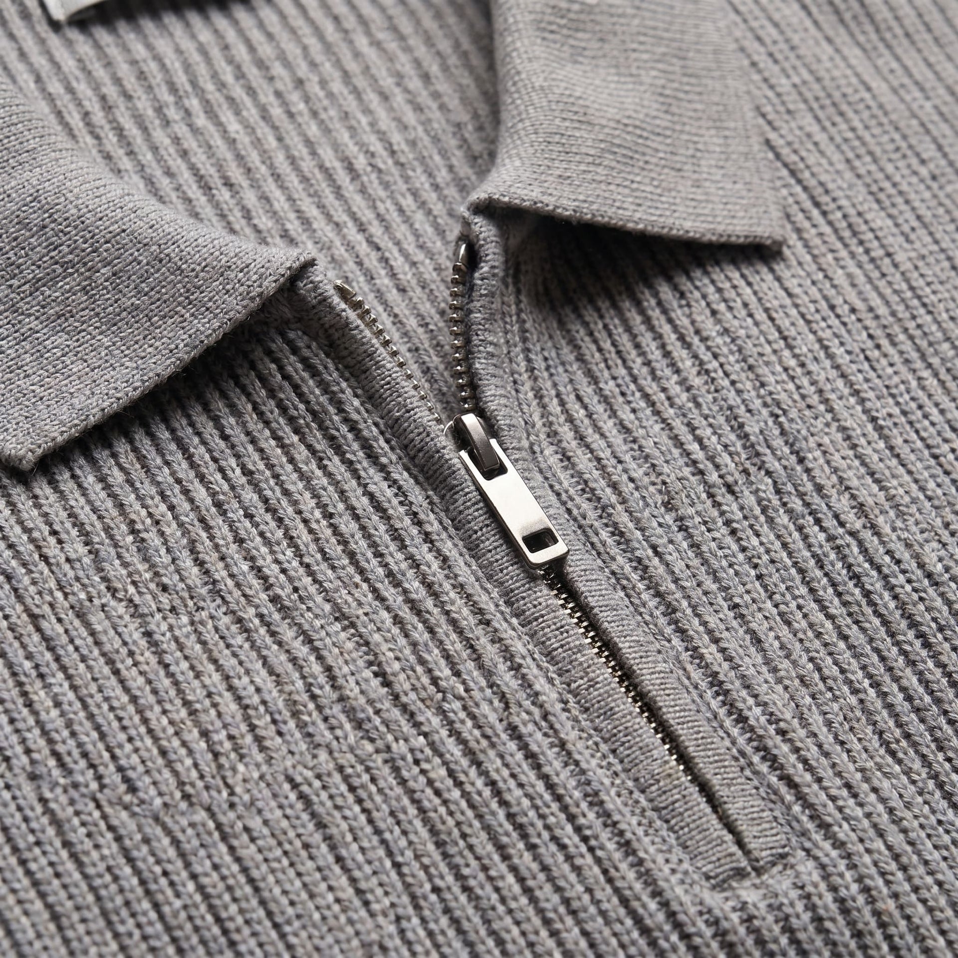 Roman Ribbed Quarter Zip Polo