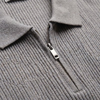 Roman Ribbed Quarter Zip Polo