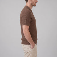 Roman Ribbed Quarter Zip Polo